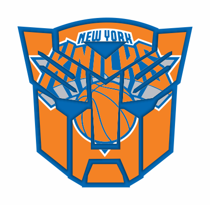 Autobots New York Knicks logo iron on paper